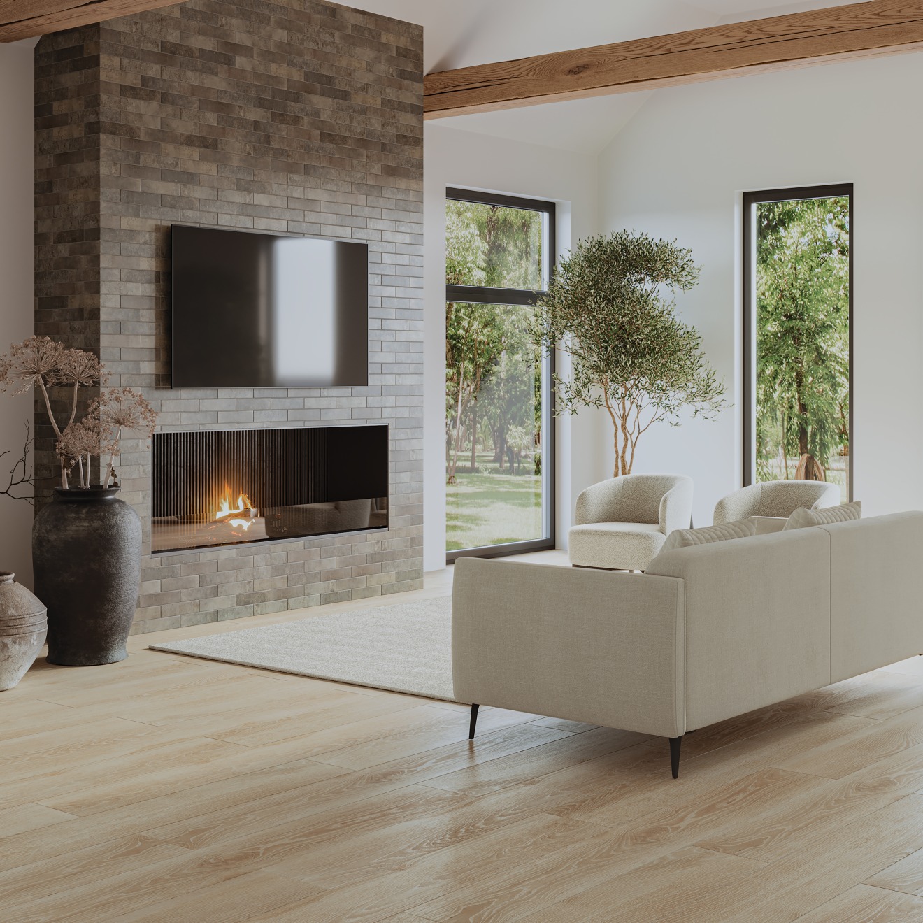 Wood look porcelain sale tile